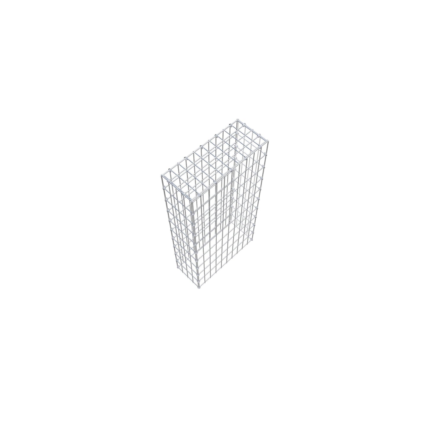 Gavión complementario de tipo 3 100 cm x 20 cm x 50 cm (largo x alto x fondo), malla 5 cm x 10 cm, anillo en C
