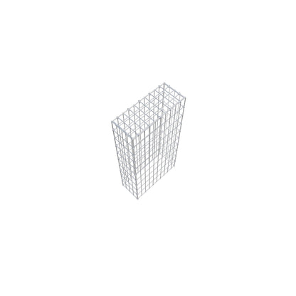 Gavión complementario de tipo 3 100 cm x 20 cm x 50 cm (largo x alto x fondo), malla 5 cm x 10 cm, anillo en C