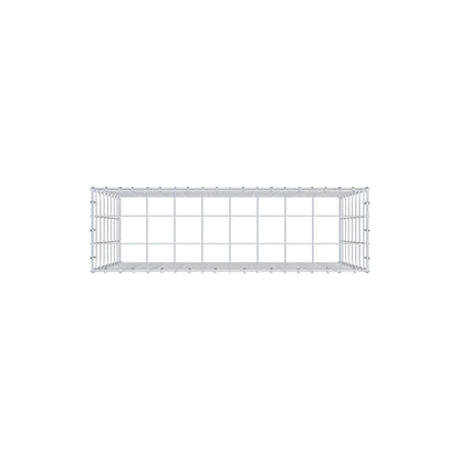 Mounted gabion type 3 100 cm x 80 cm x 30 cm (L x H x D), mesh size 10 cm x 10 cm, C-ring