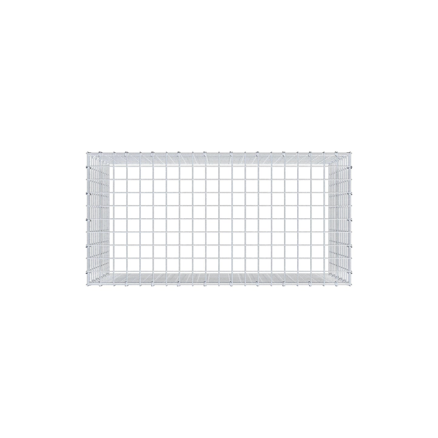 Gavión complementario de tipo 3 100 cm x 60 cm x 50 cm (L x A x P), malla 5 cm x 5 cm, anillo en C