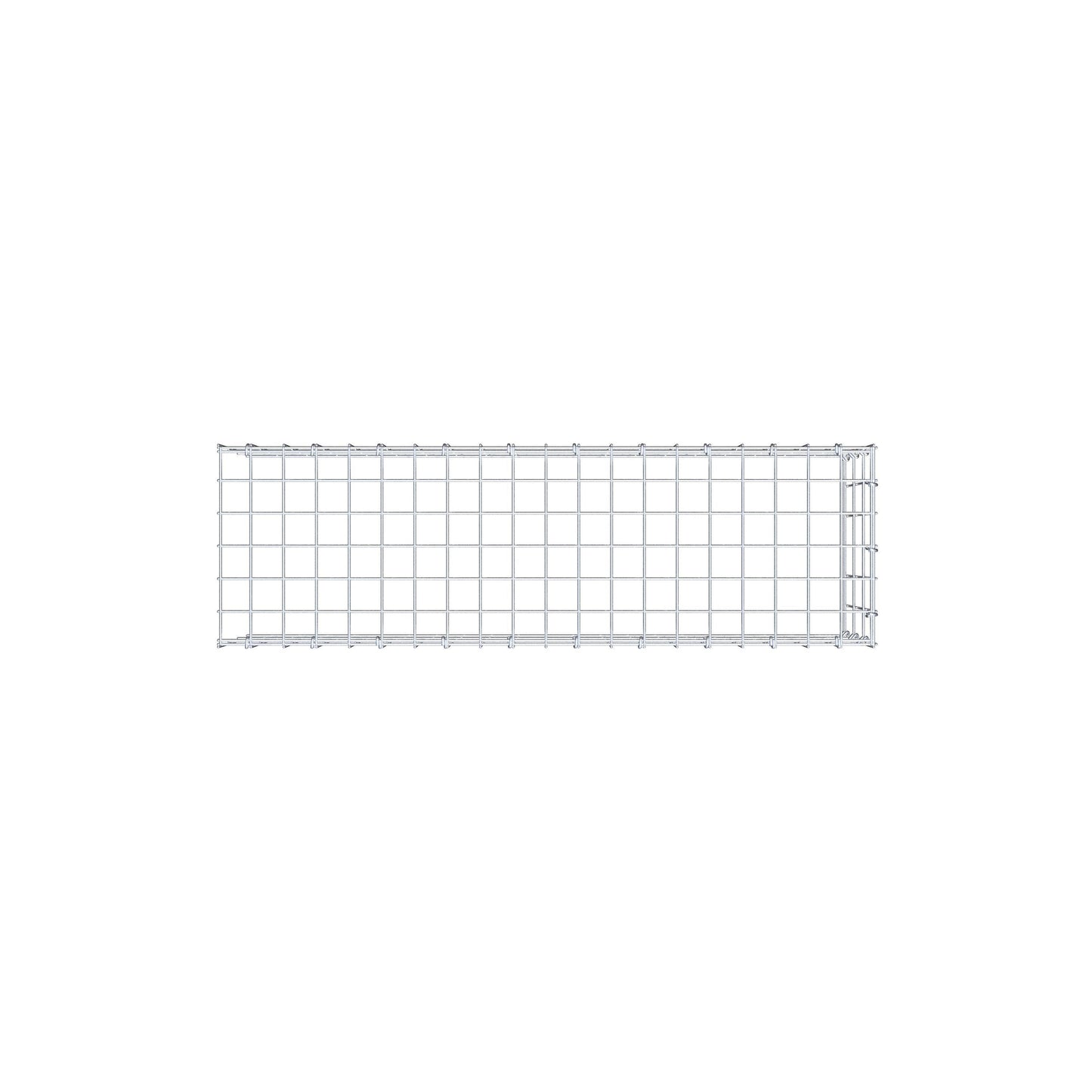 Mounted gabion type 4 100 cm x 30 cm x 30 cm (L x H x D), mesh size 5 cm x 10 cm, C-ring