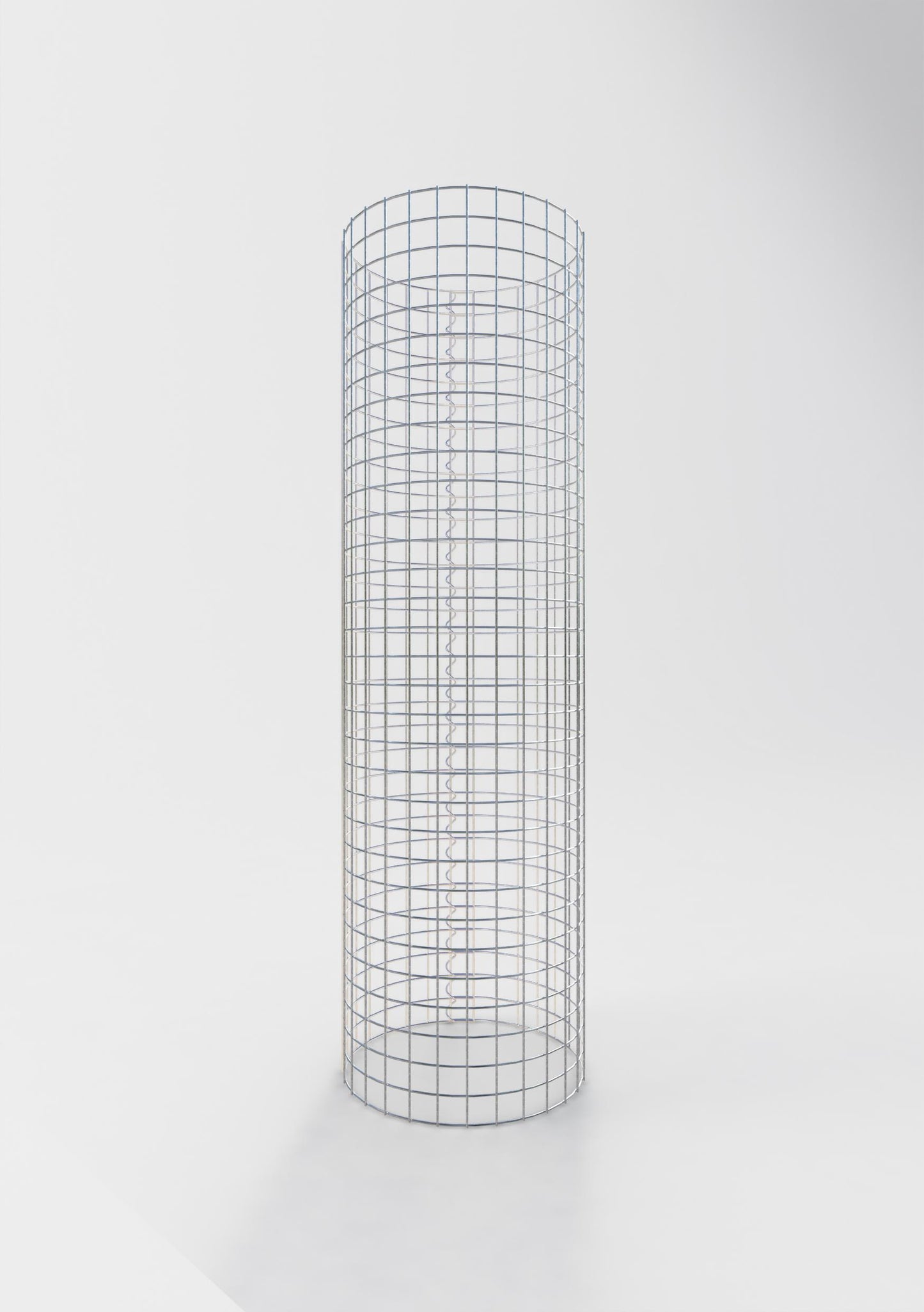 Columna de gaviones redonda 47 cm de diámetro, 160 cm de altura, malla 5 cm x 5 cm