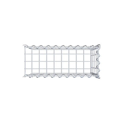 Gabbione aggiuntivo tipo 4 50 cm x 40 cm x 20 cm (L x H x P), dimensione maglia 5 cm x 10 cm, a spirale