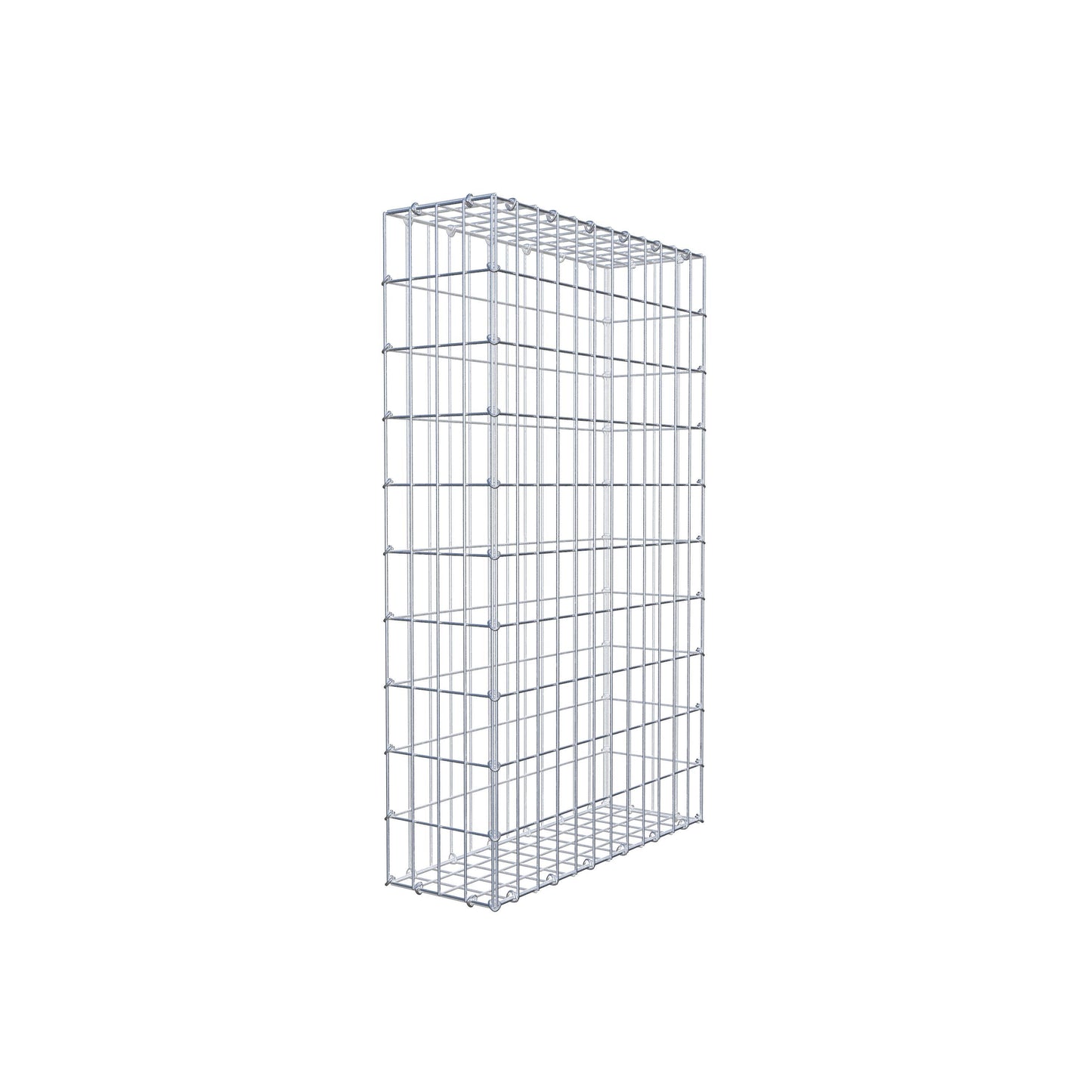 Gavión 100 cm x 60 cm x 20 cm (L x A x P), luz de malla 5 cm x 10 cm, anillo en C