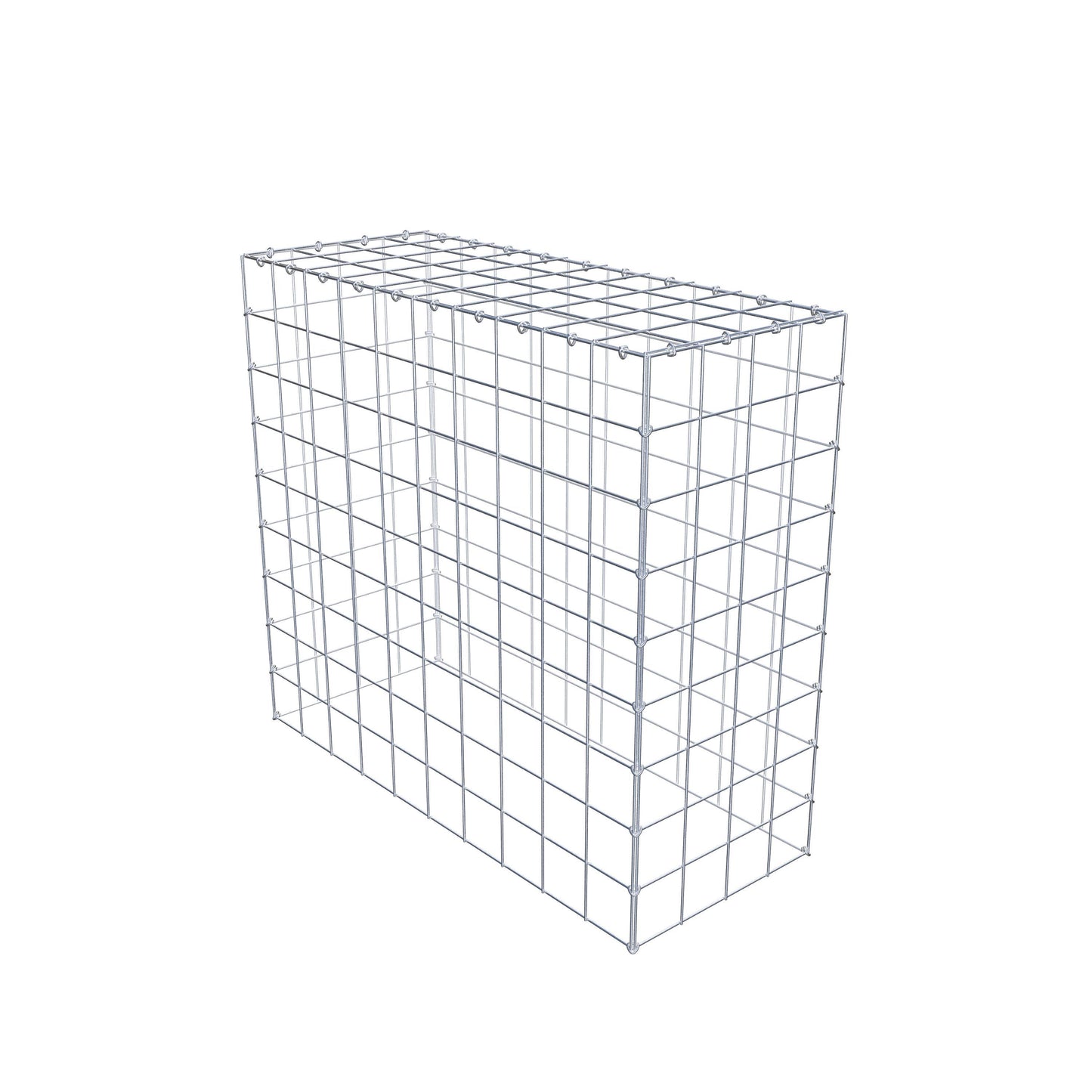 Mounted gabion type 3 100 cm x 90 cm x 40 cm (L x H x D), mesh size 10 cm x 10 cm, C-ring