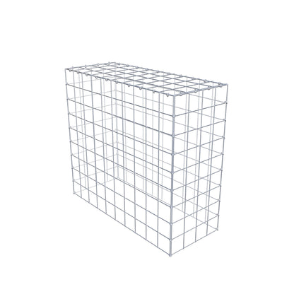 Mounted gabion type 3 100 cm x 90 cm x 40 cm (L x H x D), mesh size 10 cm x 10 cm, C-ring