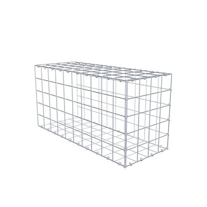 Anbaugabione Typ 2 100 cm x 50 cm x 40 cm (L x H x T), Maschenweite 10 cm x 10 cm, C-Ring