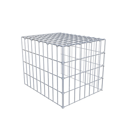 Gabião tipo 4 50 cm x 40 cm x 40 cm (C x A x P), malhagem 5 cm x 10 cm, anel C
