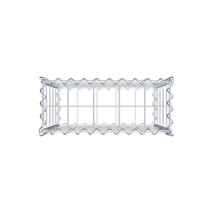 Gavión 50 cm x 50 cm x 20 cm (largo x alto x fondo), malla 10 cm x 10 cm, en espiral