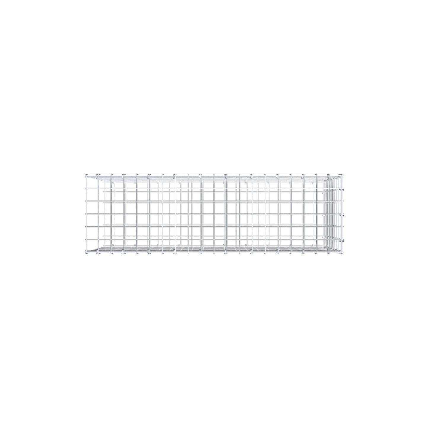 Anbaugabione Typ 2 100 cm x 50 cm x 30 cm (L x H x T), Maschenweite 5 cm x 5 cm, C-Ring