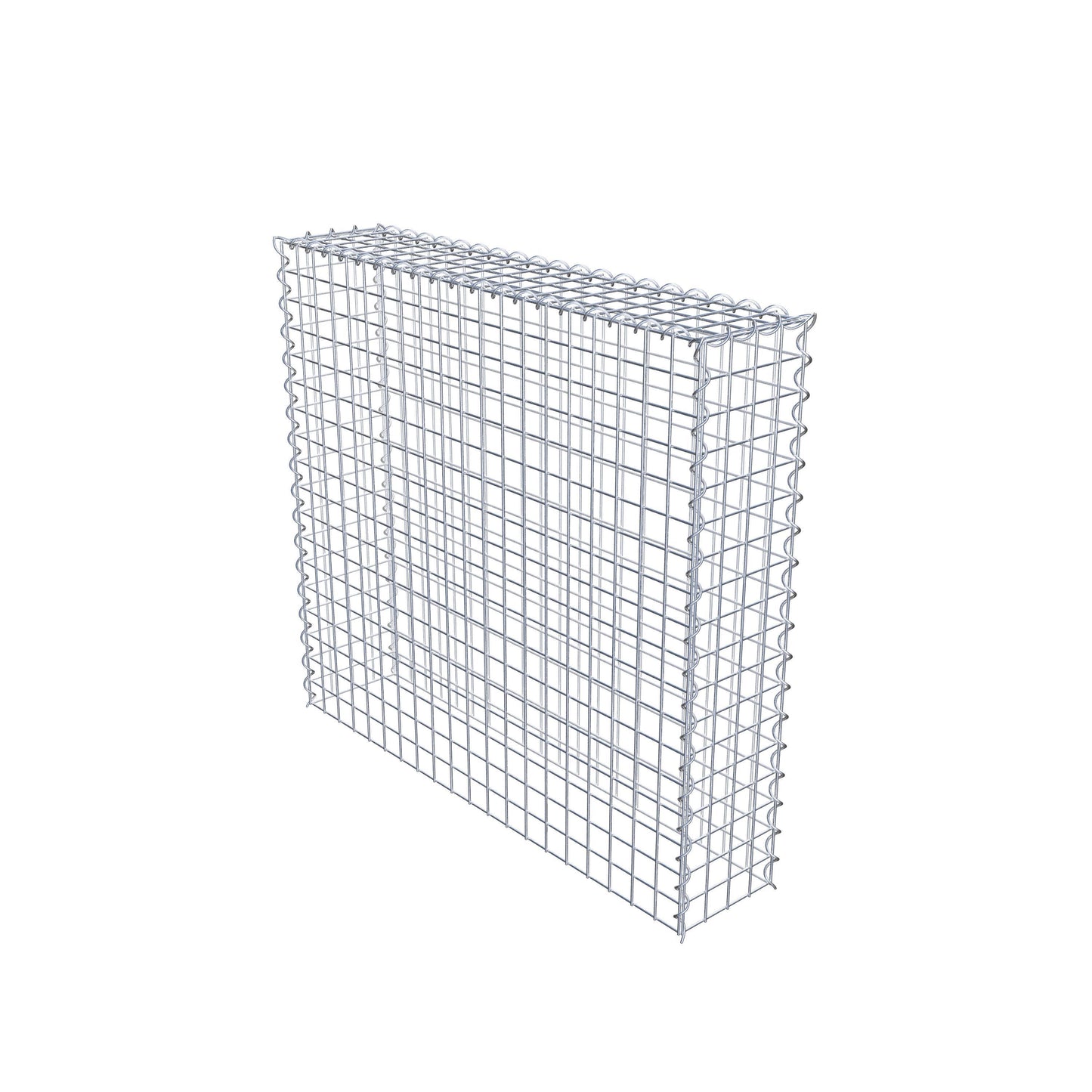 Gavión adulto tipo 3 100 cm x 90 cm x 20 cm (largo x alto x profundidad), tamaño de malla 5 cm x 5 cm, espiral