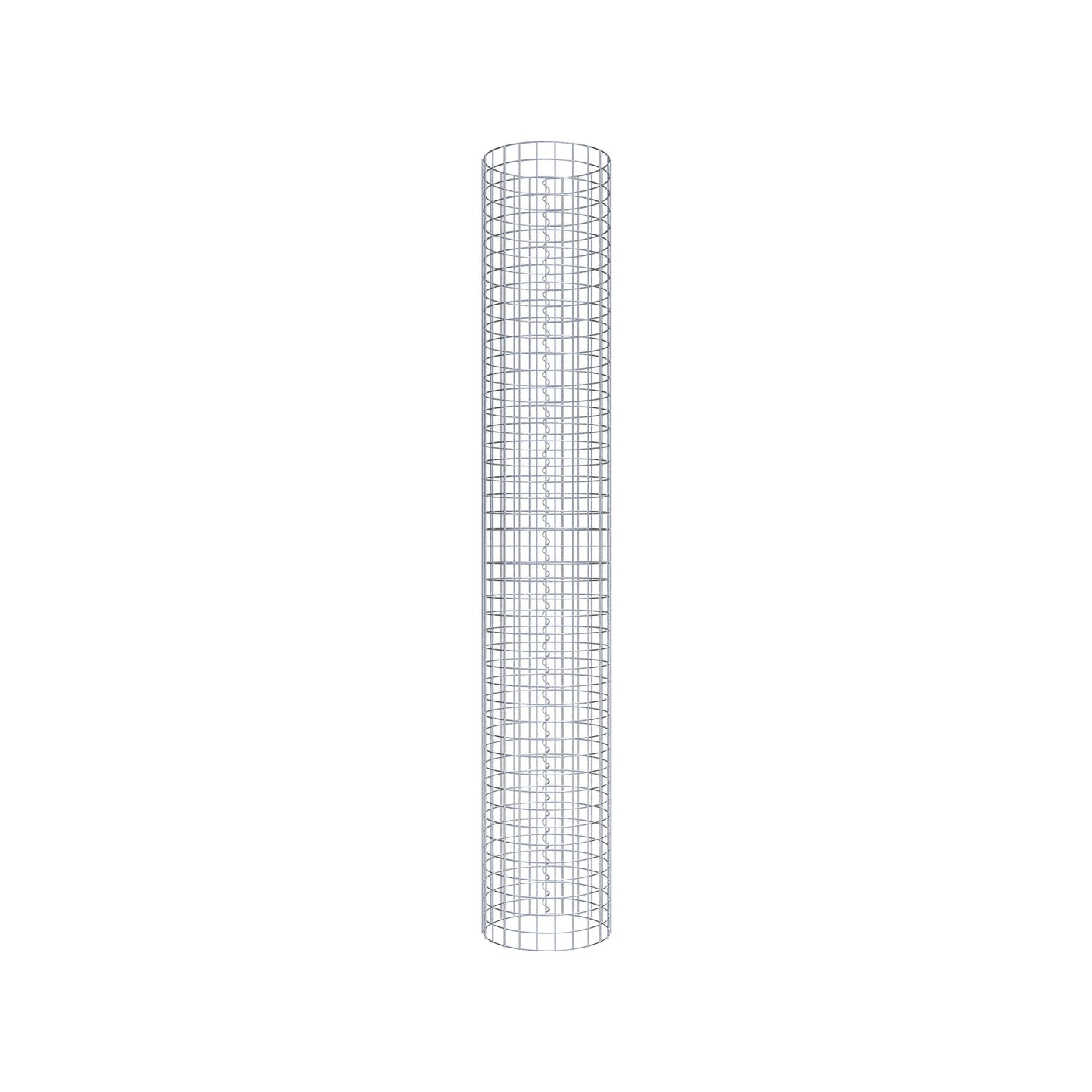 Columna de gaviones redonda 37 cm de diámetro, 230 cm de altura, malla 5 cm x 5 cm
