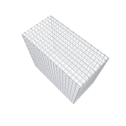 Gabion 100 cm x 90 cm x 50 cm (L x H x D), maskestørrelse 5 x 5 cm, spiralring