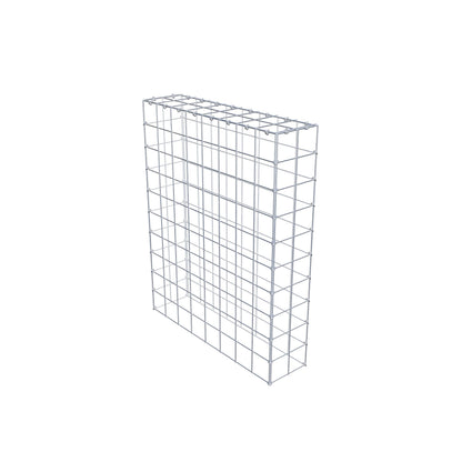 Mounted gabion type 3 100 cm x 80 cm x 20 cm (L x H x D), mesh size 10 cm x 10 cm, C-ring