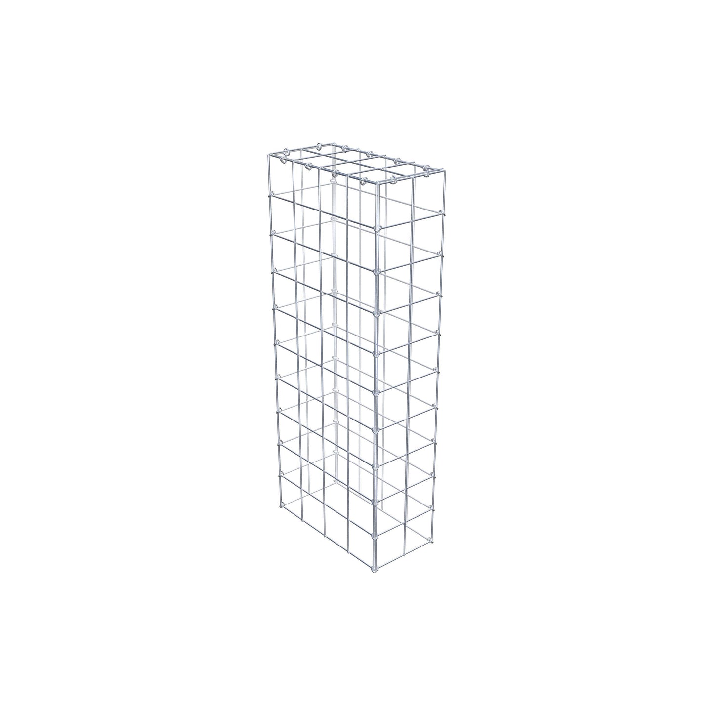 Gavión complementario de tipo 3 100 cm x 40 cm x 20 cm (L x A x P), malla 10 cm x 10 cm, anillo en C