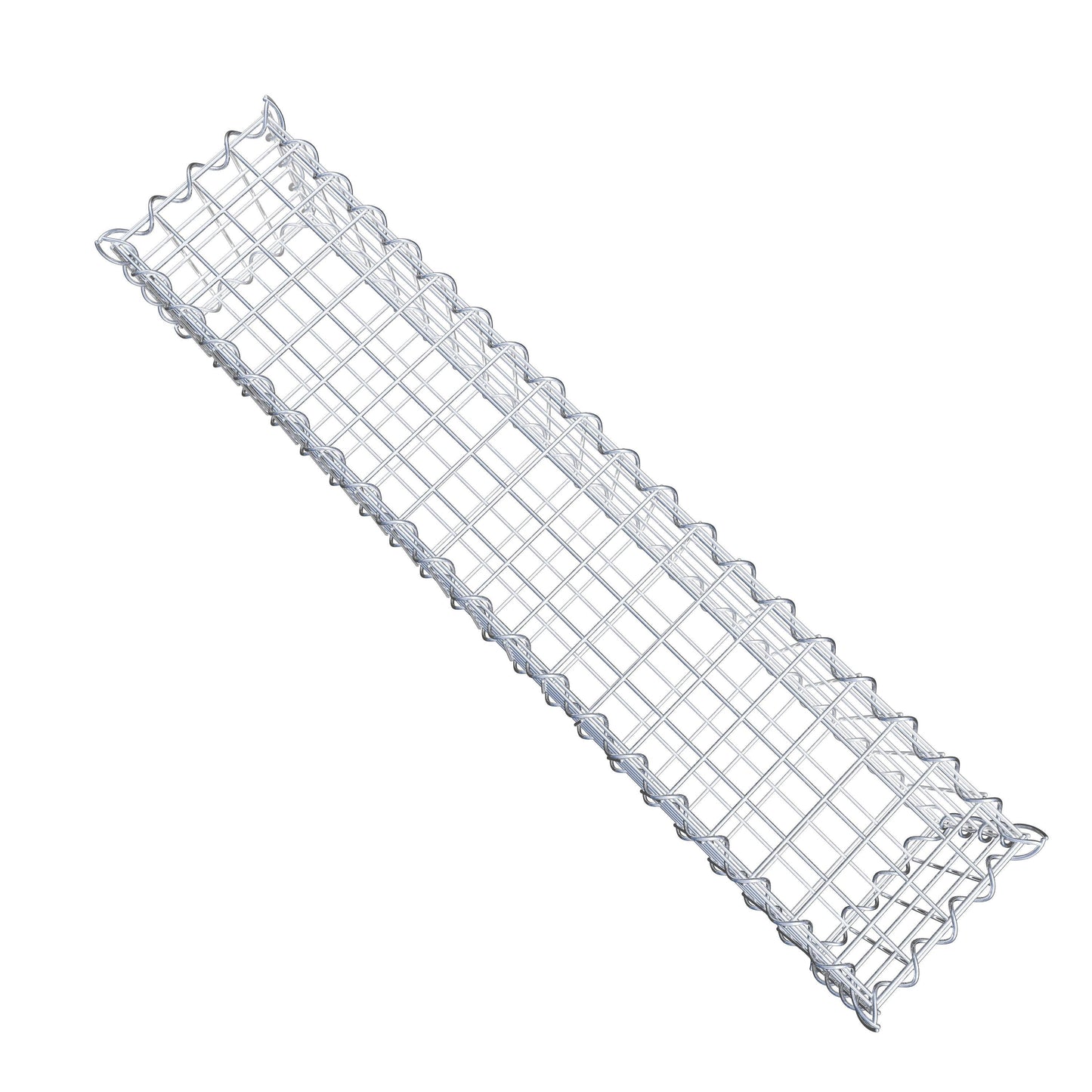 Gabion 100 cm x 20 cm x 20 cm (L x H x P), mailles 5 cm x 5 cm, spirale