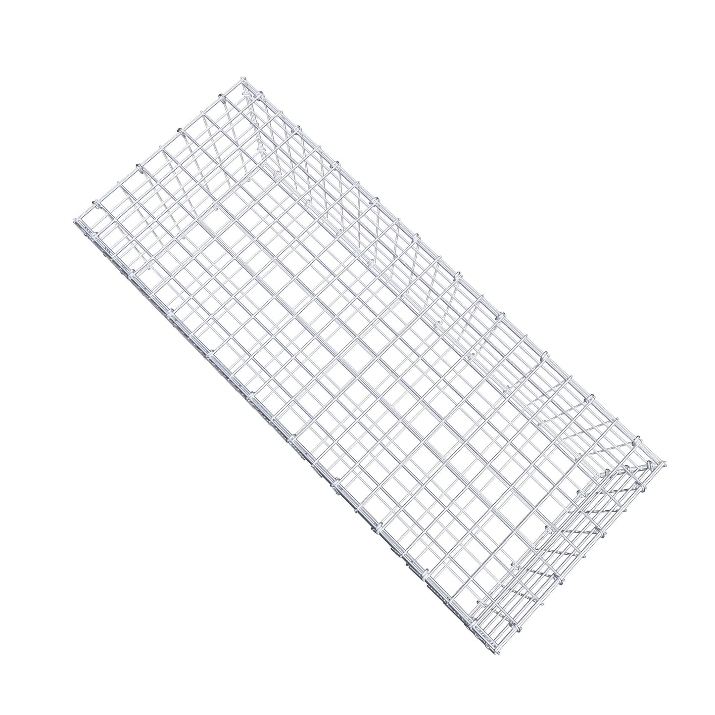 Gavión 100 cm x 30 cm x 40 cm (L x A x P), malla 5 cm x 5 cm, anillo en C