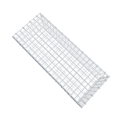 Gavión 100 cm x 30 cm x 40 cm (L x A x P), malla 5 cm x 5 cm, anillo en C
