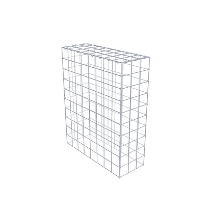 Mounted gabion type 3 100 cm x 80 cm x 30 cm (L x H x D), mesh size 10 cm x 10 cm, C-ring