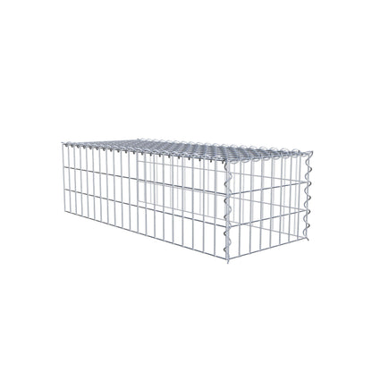 Anbaugabione Typ 4 100 cm x 30 cm x 40 cm (L x H x T), Maschenweite 5 cm x 10 cm, Spirale