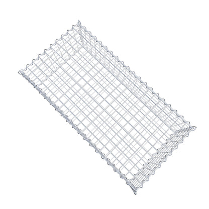 Gavión 100 cm x 30 cm x 50 cm (largo x alto x fondo), malla 5 cm x 5 cm, en espiral