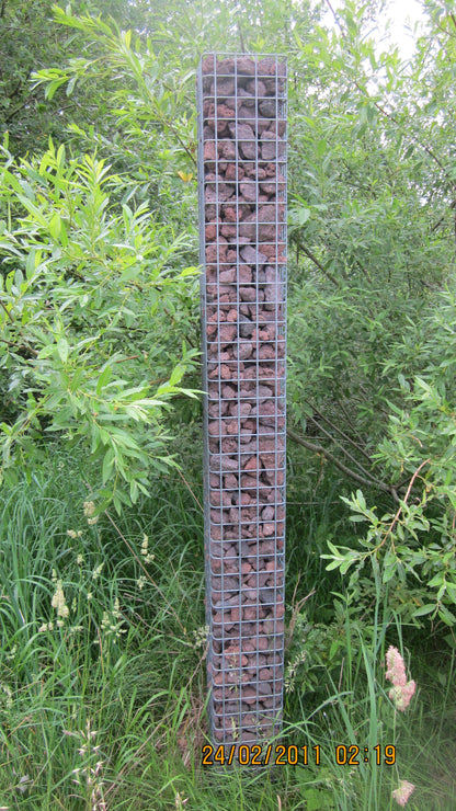 Colonna di gabbioni 37 x 37 cm MW 5 x 5 cm quadrato