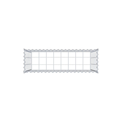Gavión adulto tipo 3 100 cm x 70 cm x 30 cm (largo x alto x profundidad), tamaño de malla 10 cm x 10 cm, espiral