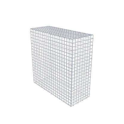 Gabbione 100 cm x 100 cm x 40 cm (L x H x P), maglia 5 cm x 5 cm, anello a C