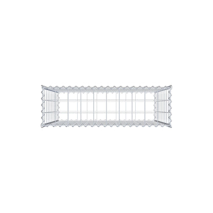 Gabion 100 cm x 100 cm x 30 cm (L x H x D), maskstorlek 10 cm x 10 cm, spiral