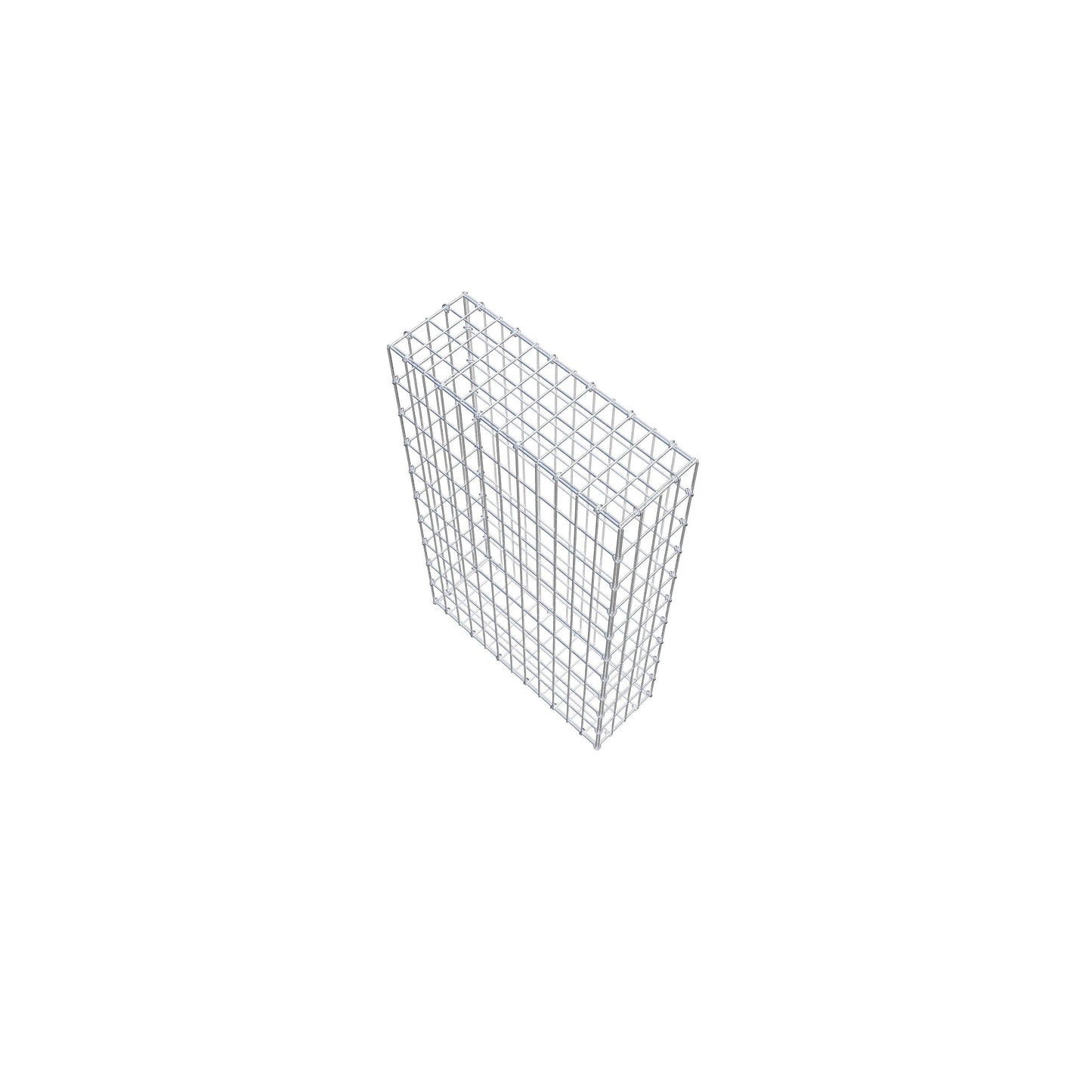 Gavión 100 cm x 60 cm x 20 cm (L x A x P), luz de malla 5 cm x 10 cm, anillo en C