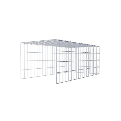 Pila adicional tipo 4 100 cm x 40 cm x 50 cm (L x A x P), malla 5 cm x 10 cm, anillo en C