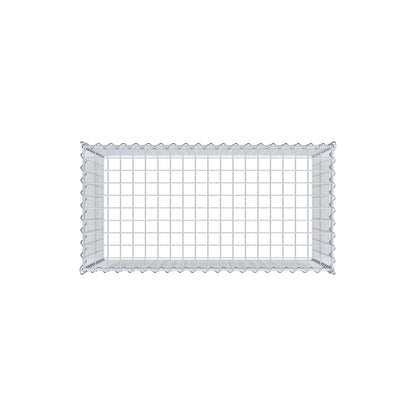Add-on schanskorf type 3 100 cm x 60 cm x 50 cm (L x H x D), maaswijdte 5 cm x 5 cm, spiraalvormig