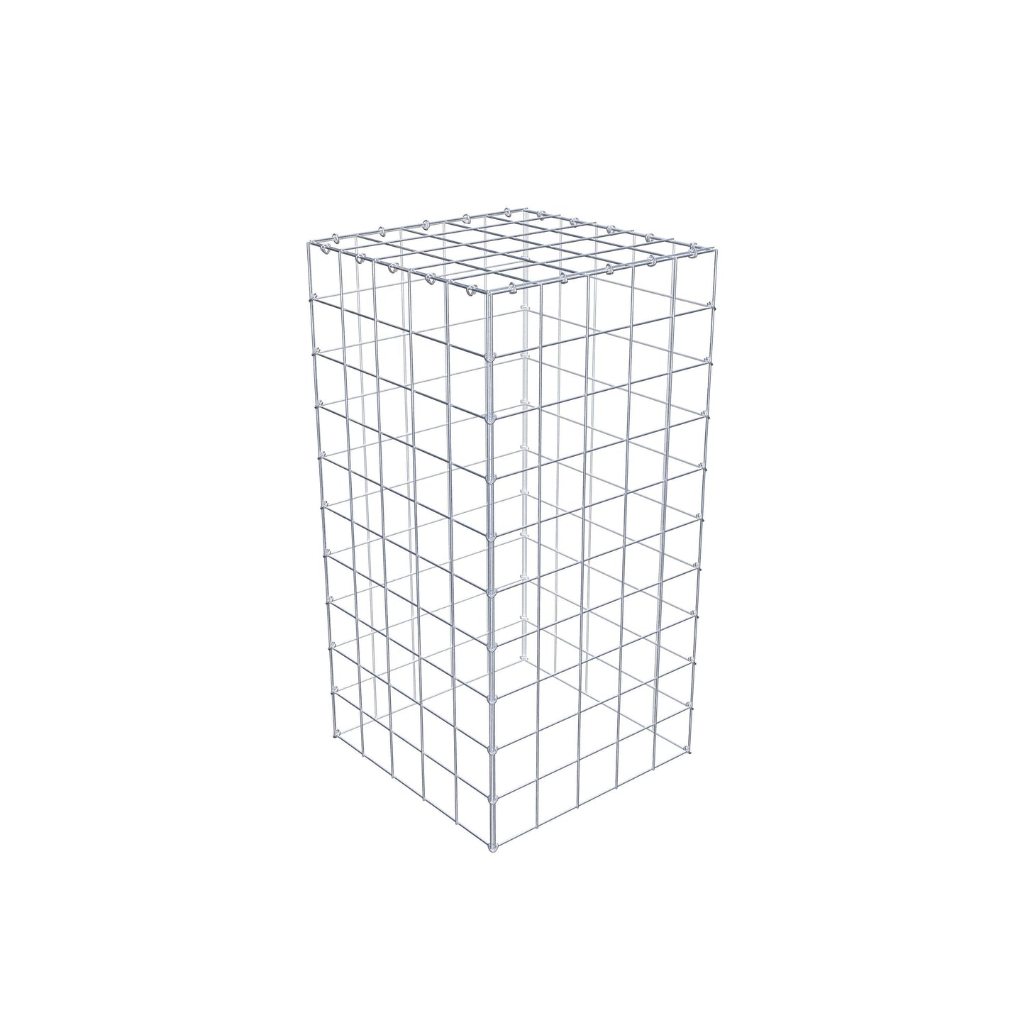 Gavión complementario de tipo 3 100 cm x 50 cm x 50 cm (L x A x P), malla 10 cm x 10 cm, anillo en C