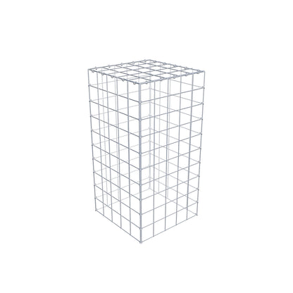 Gavión complementario de tipo 3 100 cm x 50 cm x 50 cm (L x A x P), malla 10 cm x 10 cm, anillo en C