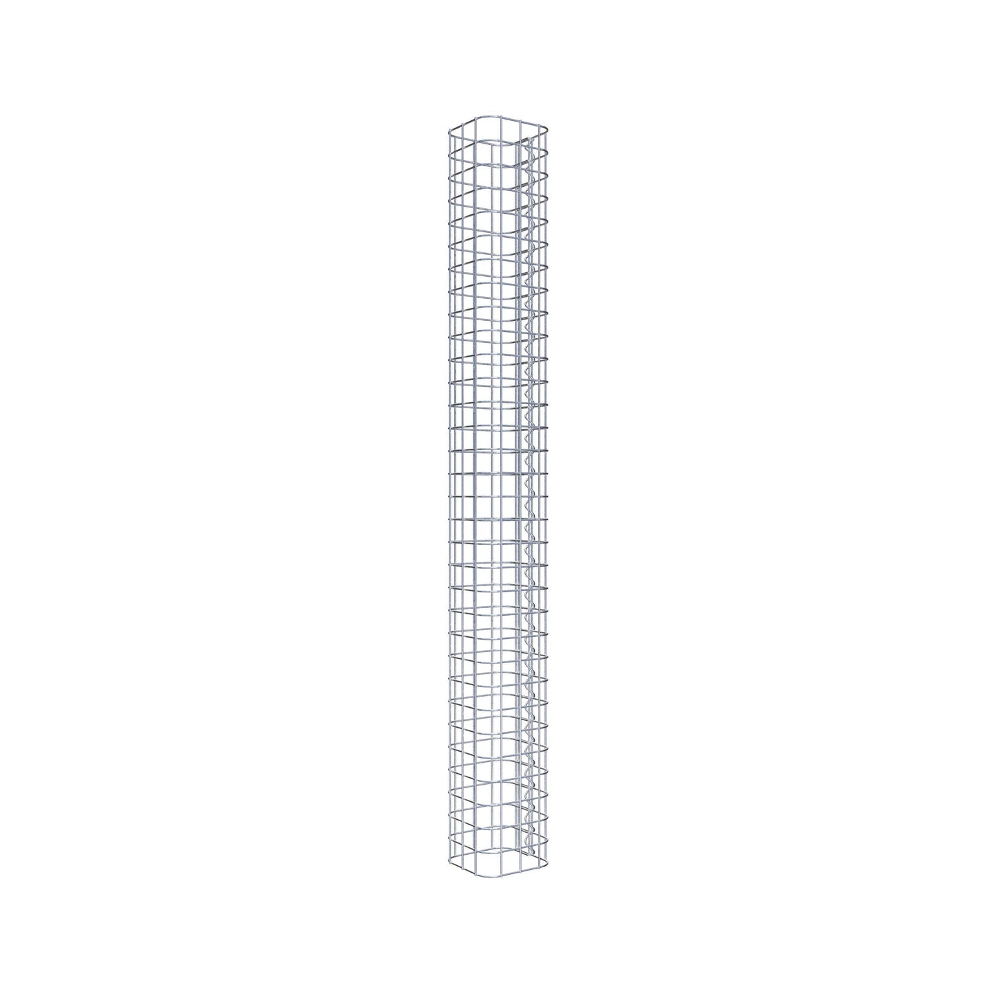 Colonna di gabbioni quadrata 17 cm x 17 cm, altezza 160 cm, MW 5 cm x 5 cm
