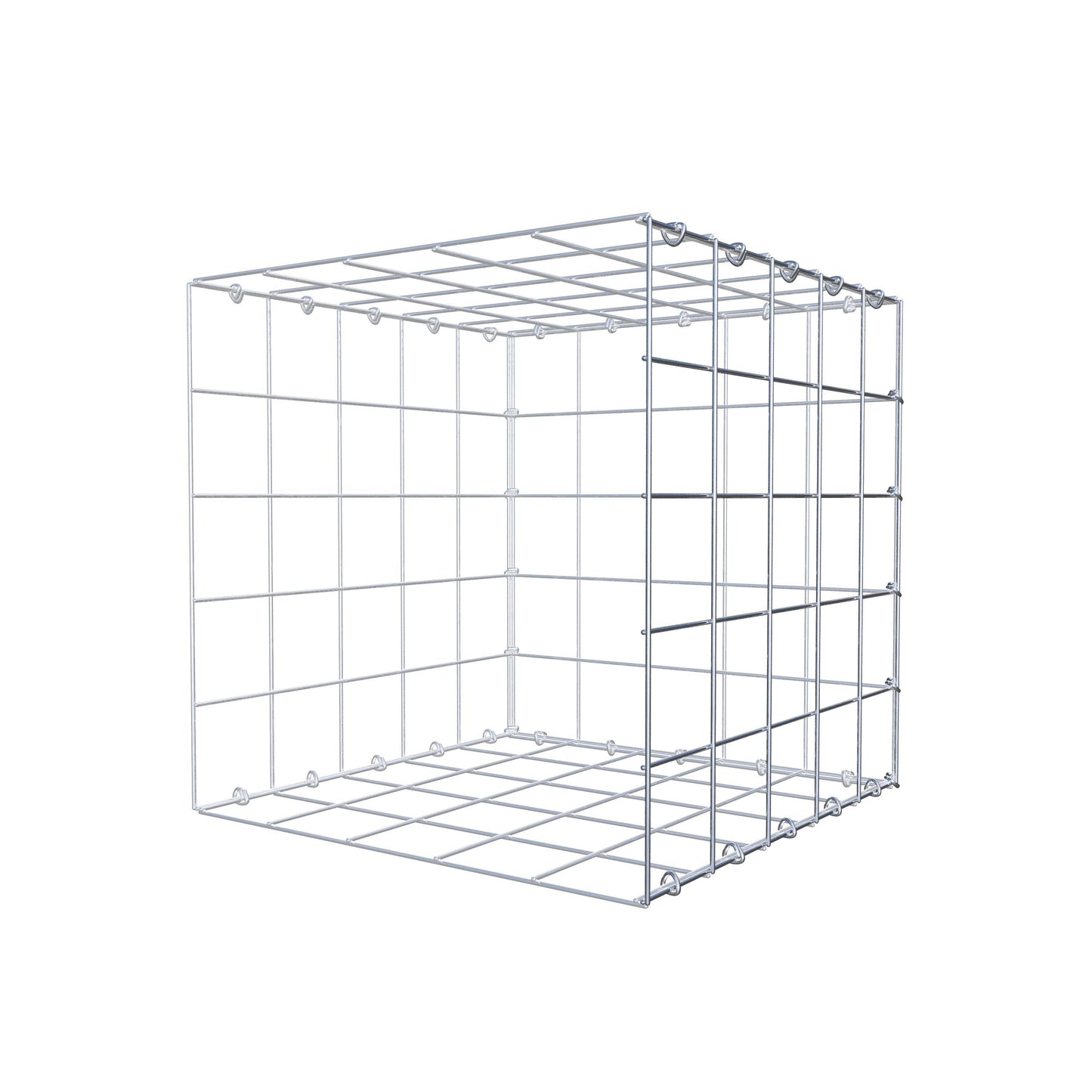 Gabbione aggiuntivo tipo 2 50 cm x 50 cm x 50 cm (L x H x P), maglia 10 cm x 10 cm, anello a C