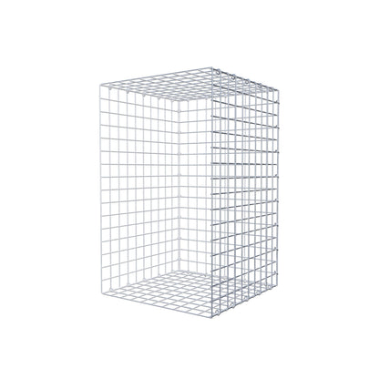 Opzetpaal type 2 80 cm x 50 cm x 50 cm (L x H x D), maaswijdte 5 cm x 5 cm, C-ring