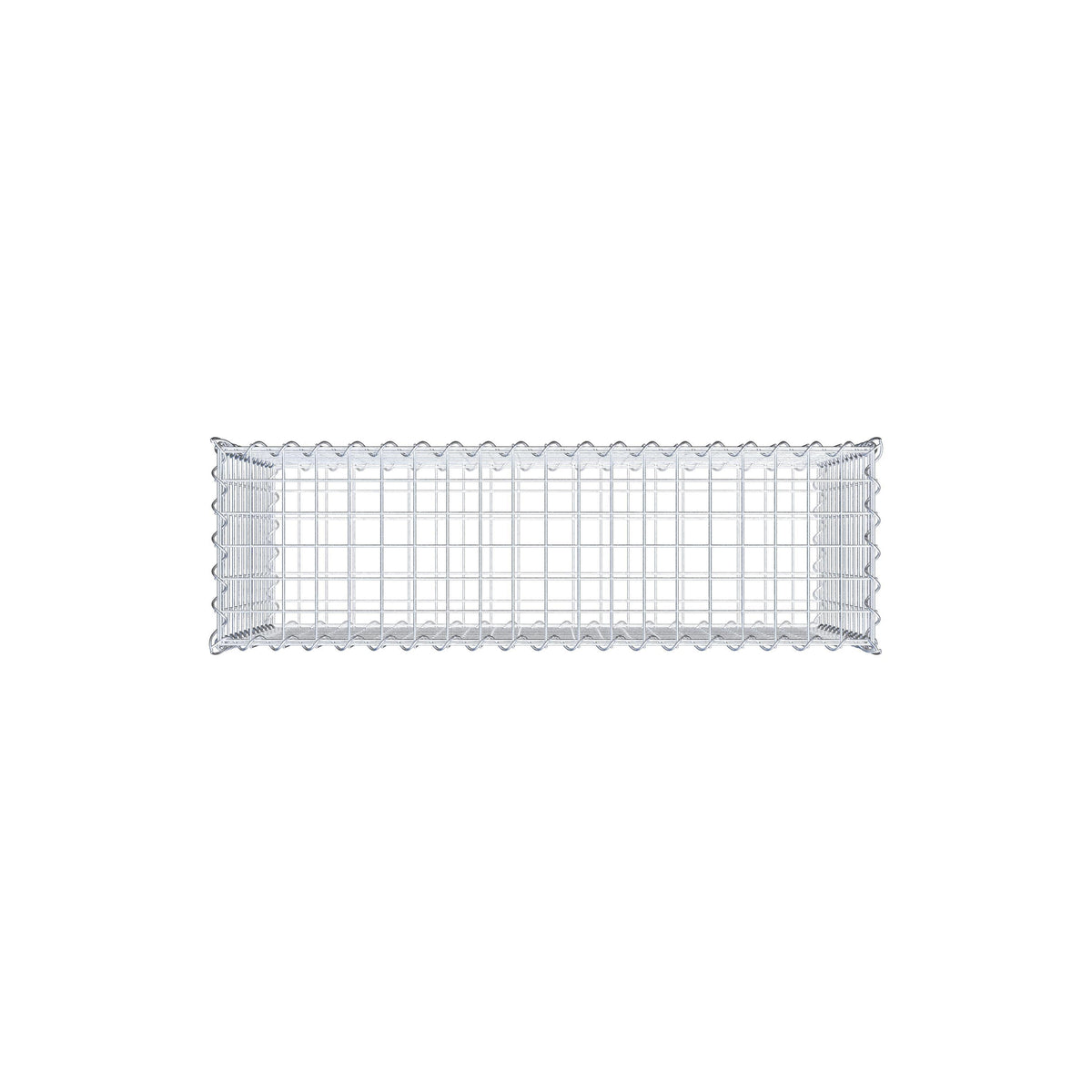 Gabion 100 cm x 60 cm x 30 cm (L x H x D), maskestørrelse 5 cm x 5 cm, spiral