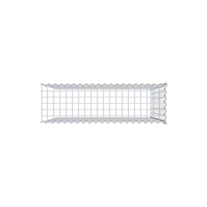 Gavión adulto tipo 4 100 cm x 100 cm x 30 cm (largo x alto x profundidad), tamaño de malla 5 cm x 10 cm, espiral
