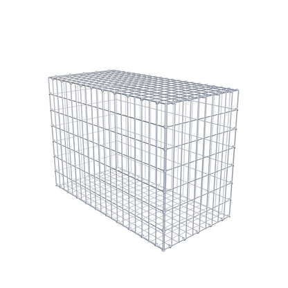 Gabion 100 cm x 70 cm x 50 cm (L x H x D), maskstorlek 5 cm x 10 cm, C-ring