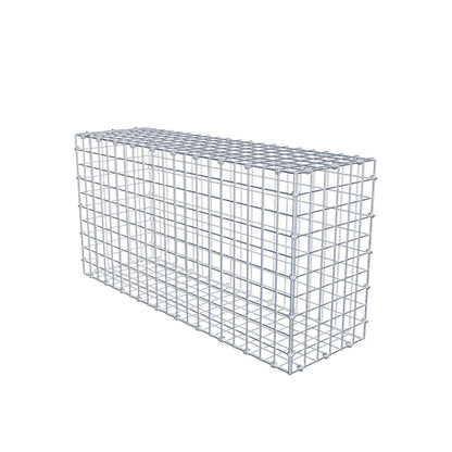 Gabião 100 cm x 50 cm x 30 cm (C x A x P), malhagem 5 x 5 cm, anel espiral