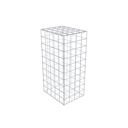 Gabião 100 cm x 50 cm x 40 cm (C x A x P), malhagem 10 cm x 10 cm, anel C