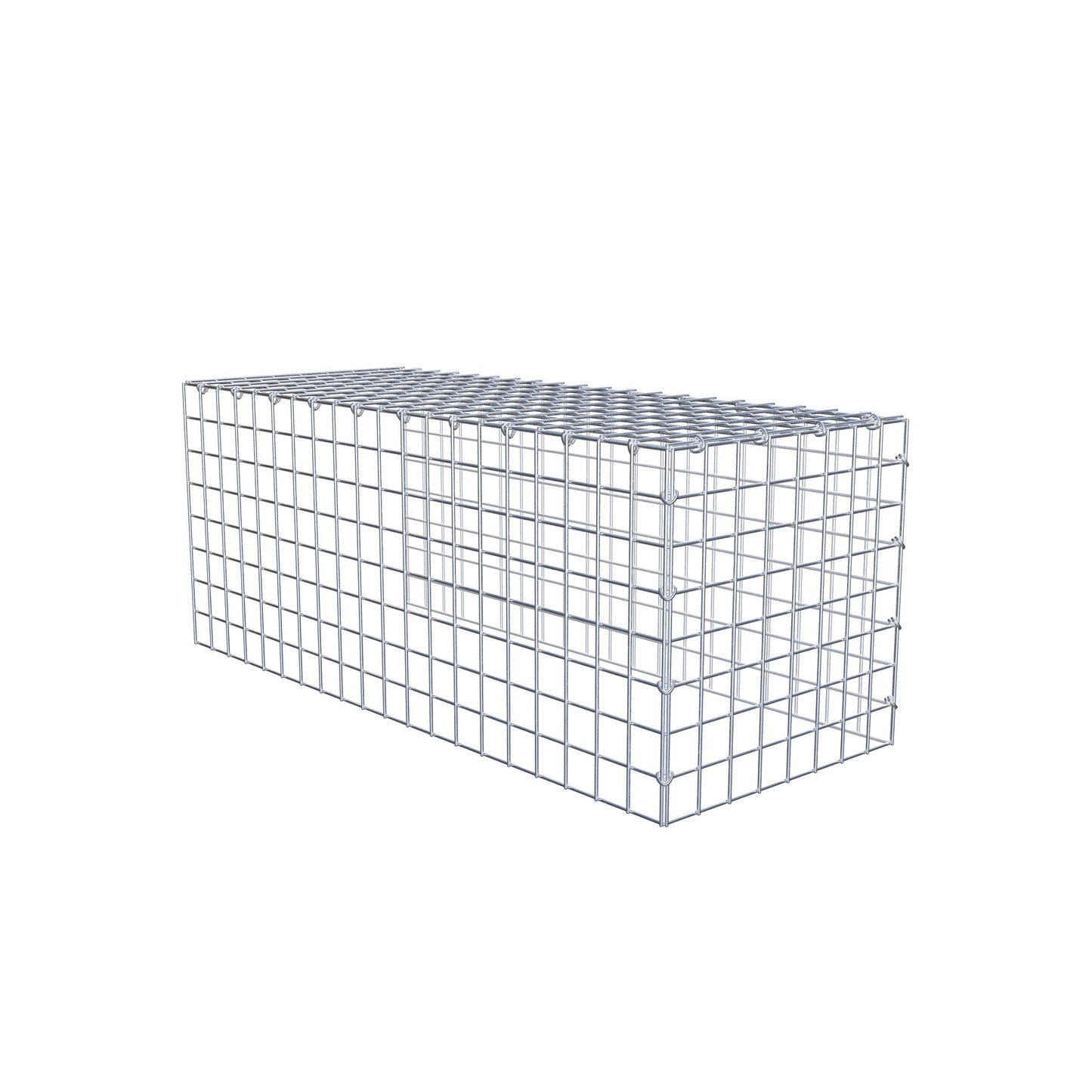 Extra gabion typ 4 100 cm x 40 cm x 40 cm (L x H x D), maskstorlek 5 cm x 5 cm, C-ring