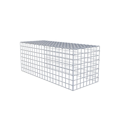 Extra gabion typ 4 100 cm x 40 cm x 40 cm (L x H x D), maskstorlek 5 cm x 5 cm, C-ring