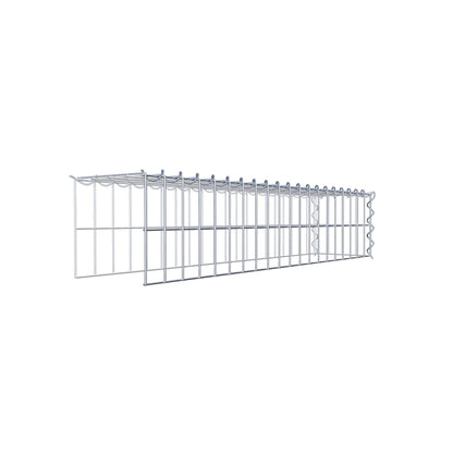 Grown-on gabion type 4 100 cm x 20 cm x 20 cm (L x H x D), mesh size 5 cm x 10 cm, spiral