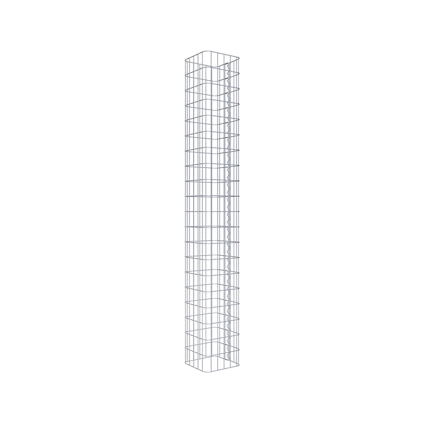 Gabion column square 27 cm x 27 cm, 200 cm high, MW 5 cm x 10 cm