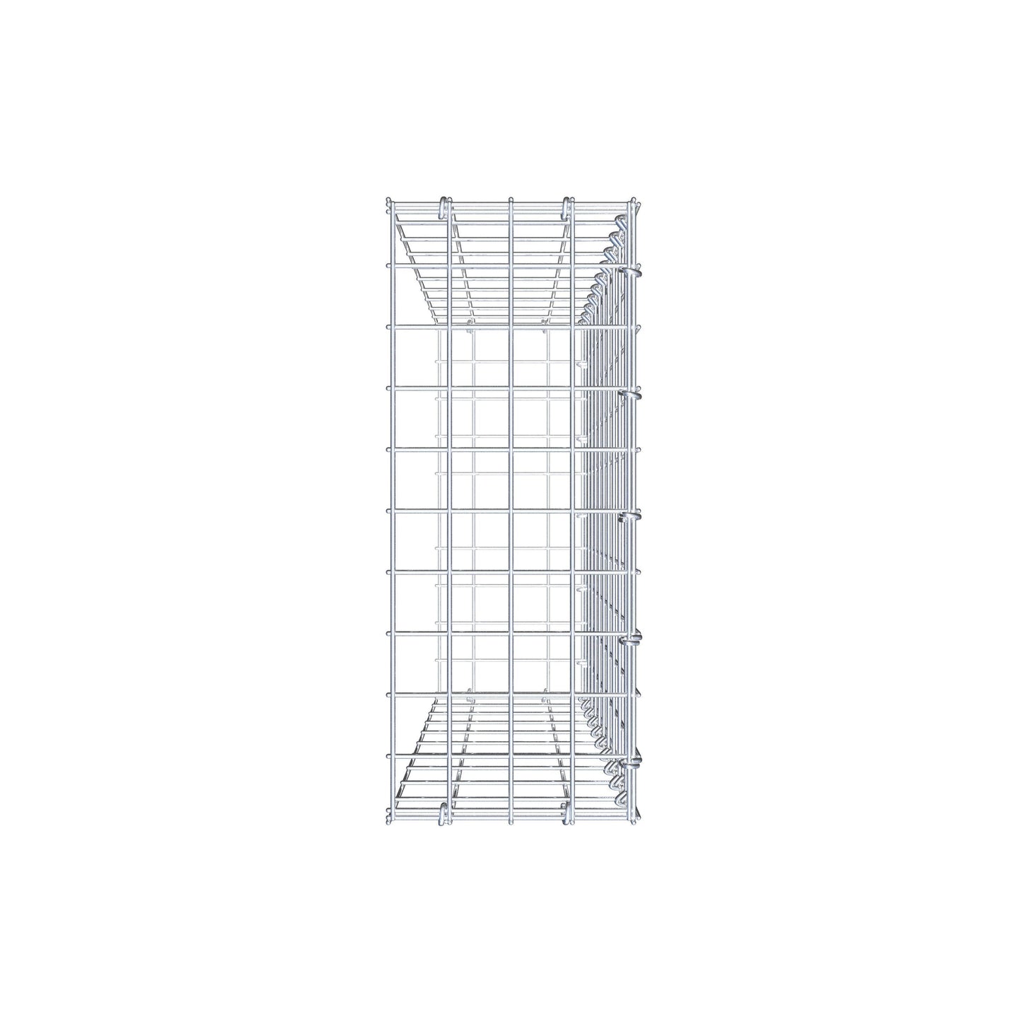Pila adicional tipo 2 100 cm x 20 cm x 50 cm, malla 5 cm x 10 cm, anillo en C