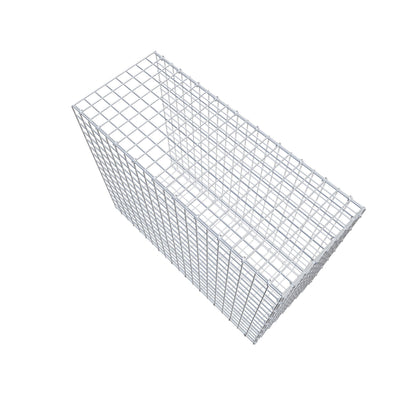 Monteret gabion type 2 100 cm x 80 cm x 40 cm (L x H x D), maskestørrelse 5 cm x 5 cm, C-ring