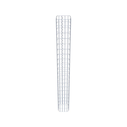 Colonna di gabbioni, quadrata 22 cm x 22 cm, alta 200 cm, MW 5 cm x 10 cm
