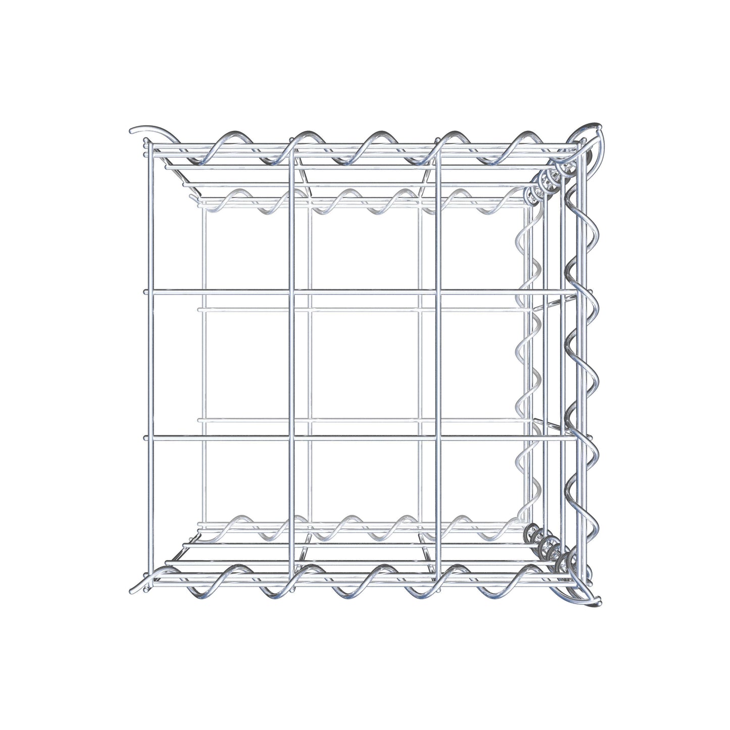 Gavión adicional tipo 2 30 cm x 30 cm x 30 cm (L x A x P), malla 10 cm x 10 cm, en espiral